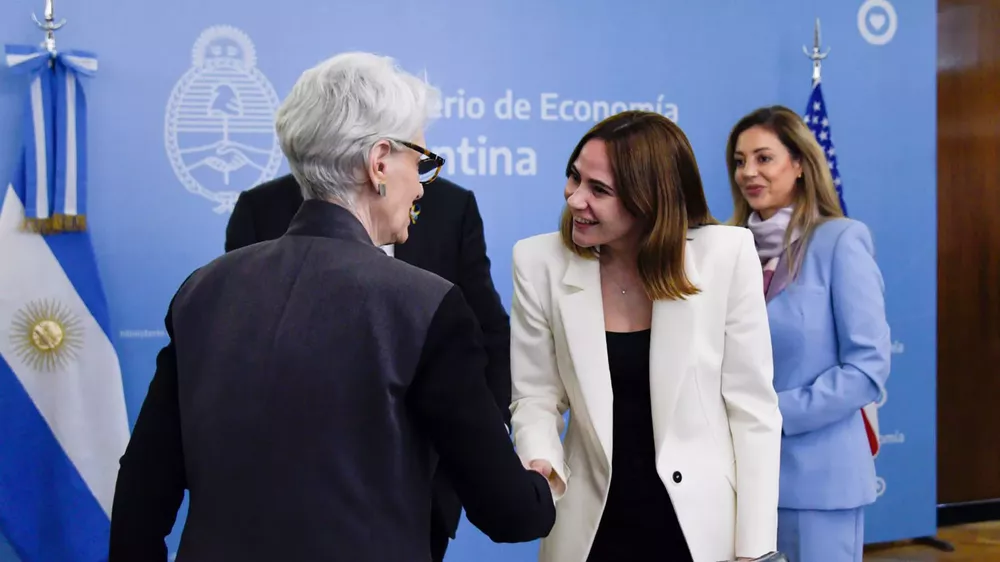 La secretaria de Minería, Fernanda Ávila y vicesecretaria de Estado de EEUU, Wendy Sherman 