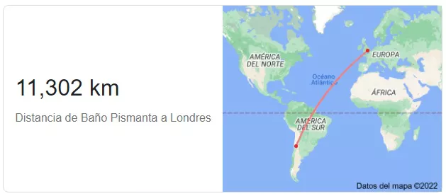 distancia londres pismanta