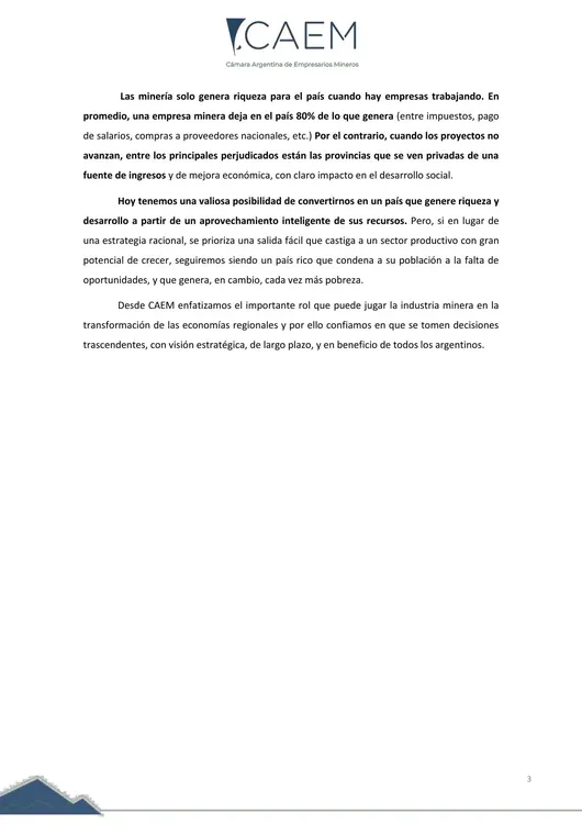 CAEM- propuesta suba regalías 31-05-3