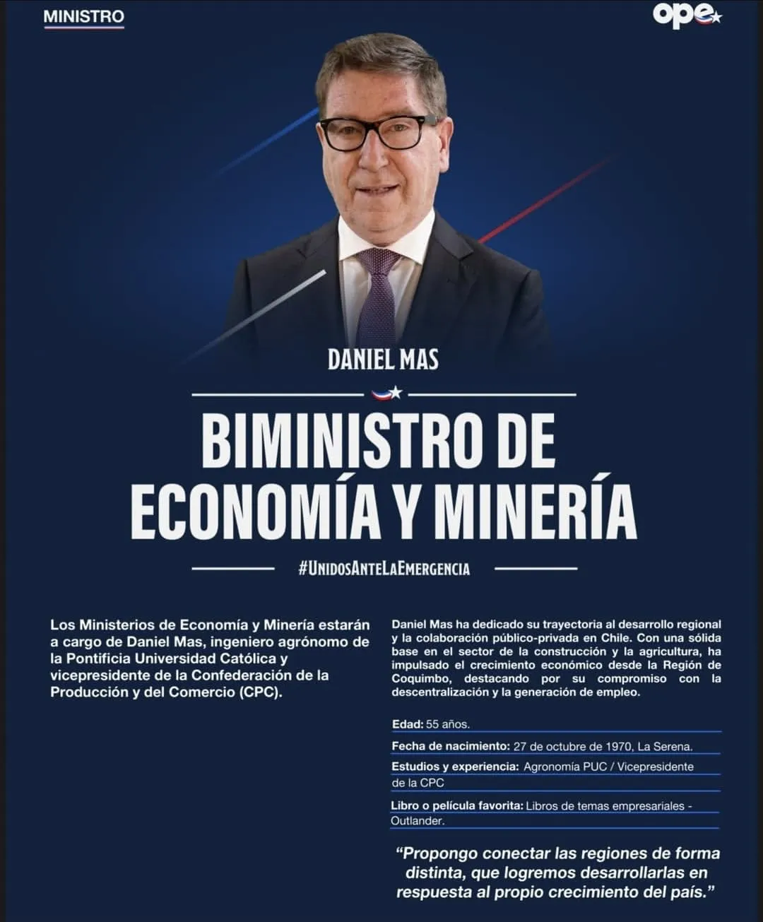 mas ministro chile