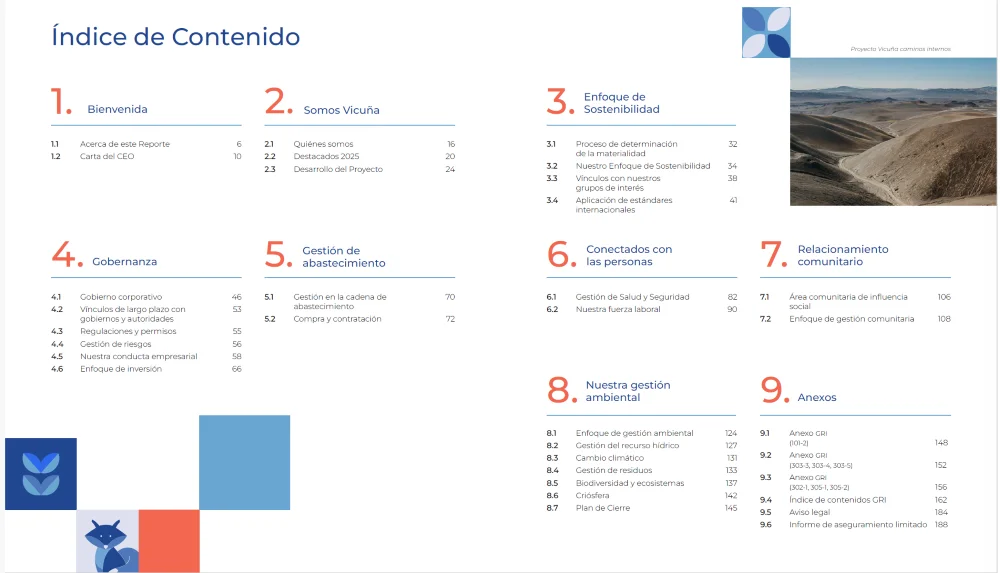 INDICE REPORTE VICUÑA