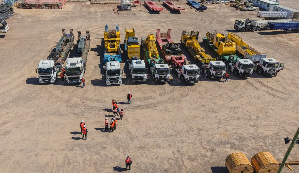traslado de komatsu a Veladero